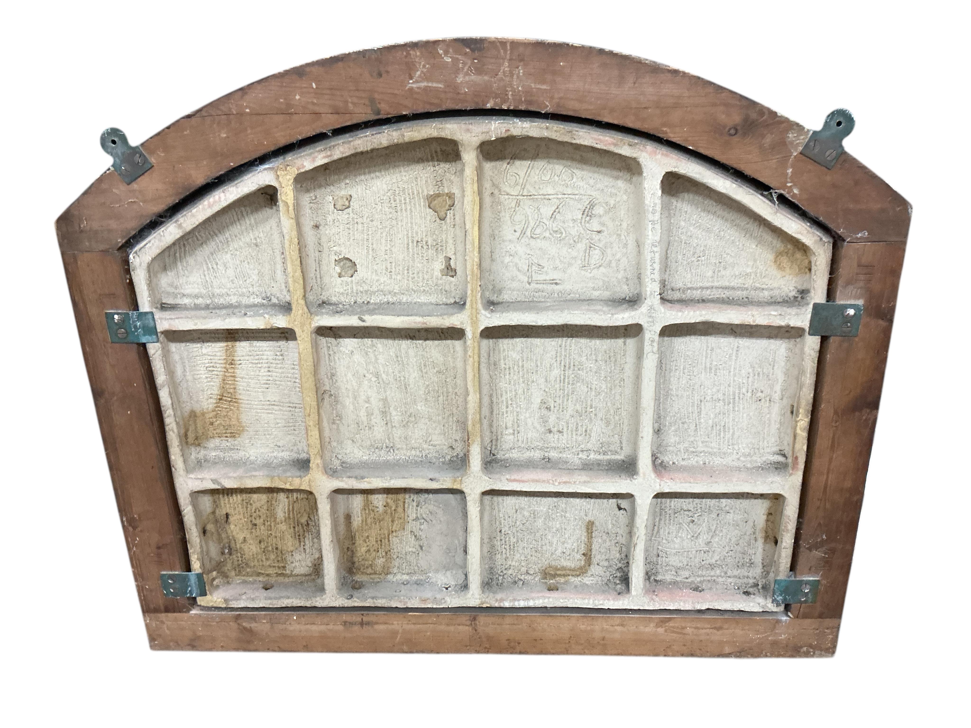 A Della Robbia glazed earthenware plaque designed by Ellen Mary Rope, width 90cm, height 78cm